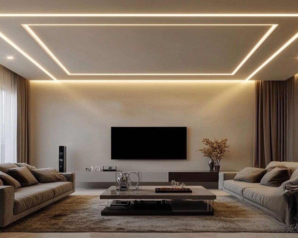 After - coffered ceiling design Winter Park FL
